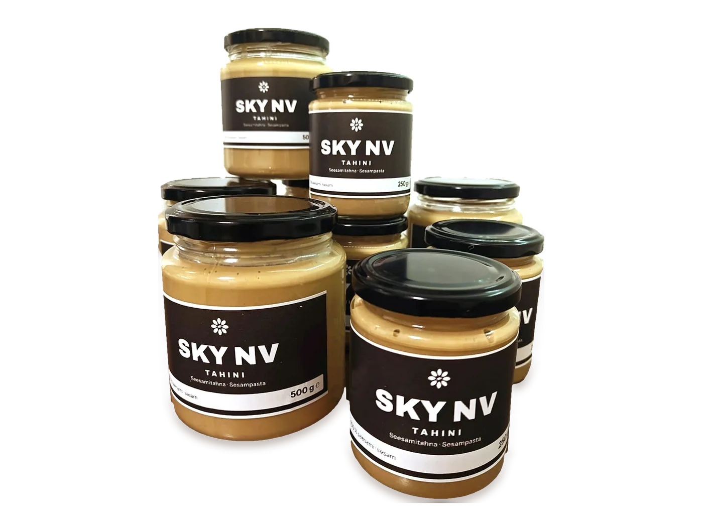 SKY NV Tahini -purkkeja, 250 g ja 500 g